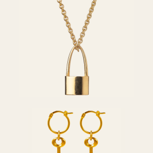 Lock and Keys -korusetti, kulta