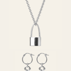 Lock and Keys -korusetti, hopea